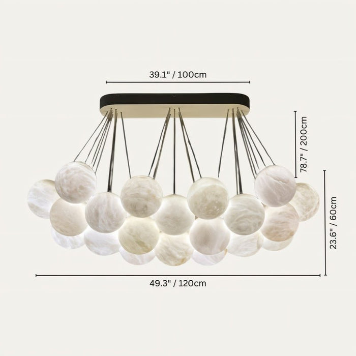 Cantus Alabaster Chandelier - Residence Supply