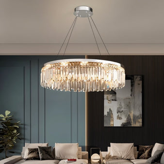 Chris Crystal Round Chandelier - Living Room Lighting