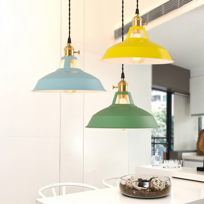 Color Block Shade Pendant Light - Modern Lighting for Dining Table