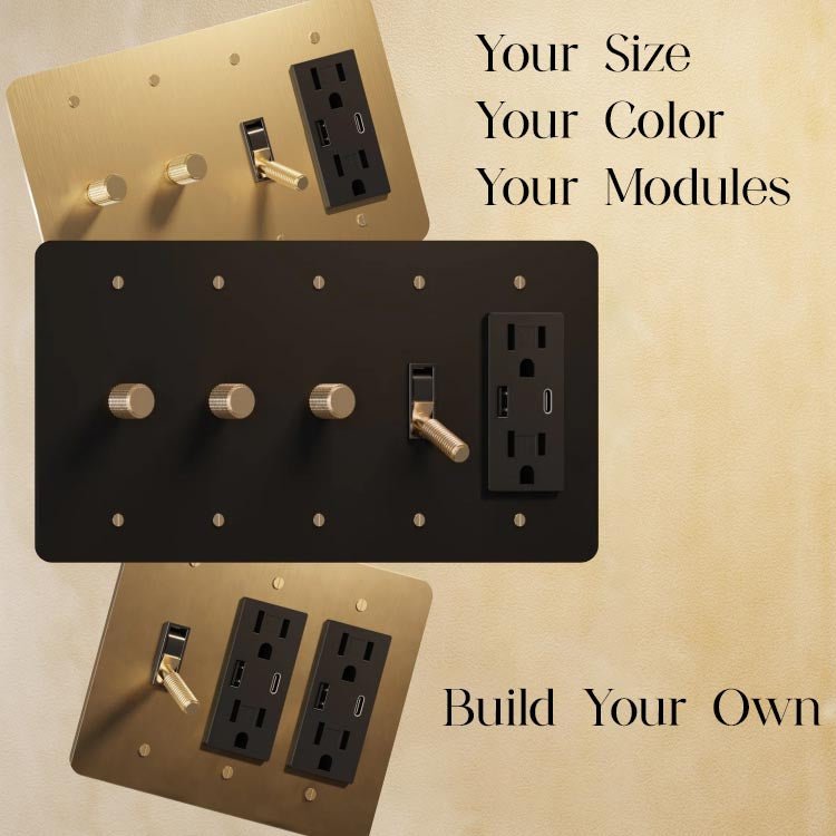 Custom Brass Light Switch (Build Your Own) - Residence Supply