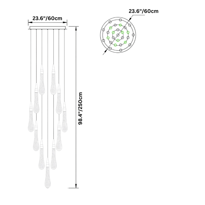 Drop Round Chandelier - Residence Supply