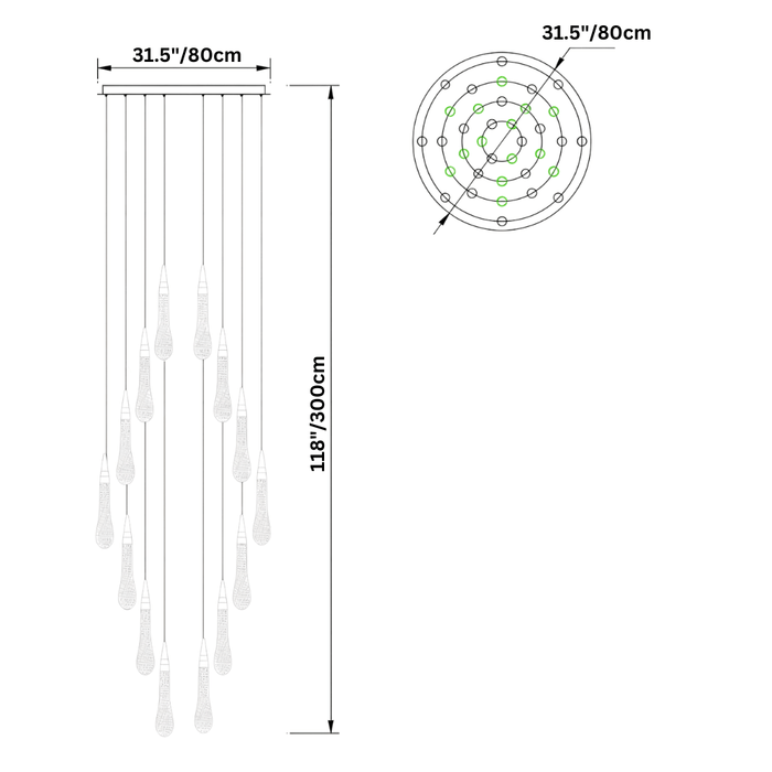 Drop Round Chandelier - Residence Supply