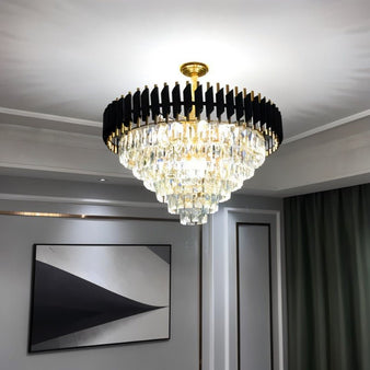 Fayadan Round Crystal Chandelier - Modern Chandeliers