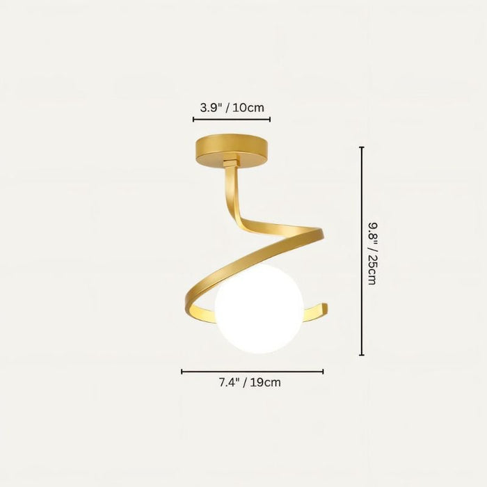 Giselle Ceiling Light Size Chart