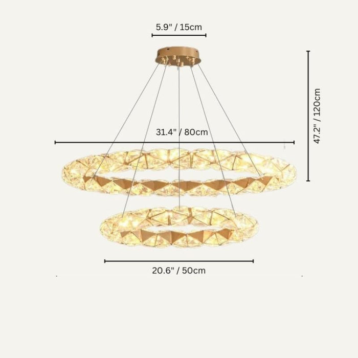 Gratian 2-Tiered Chandelier - Residence Supply