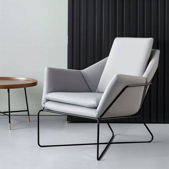 Hugstoll Contemporary Upholstered Accent Chair: This accent chair boasts a sleek design with clean lines and plush upholstery, offering both style and comfort for modern living spaces.