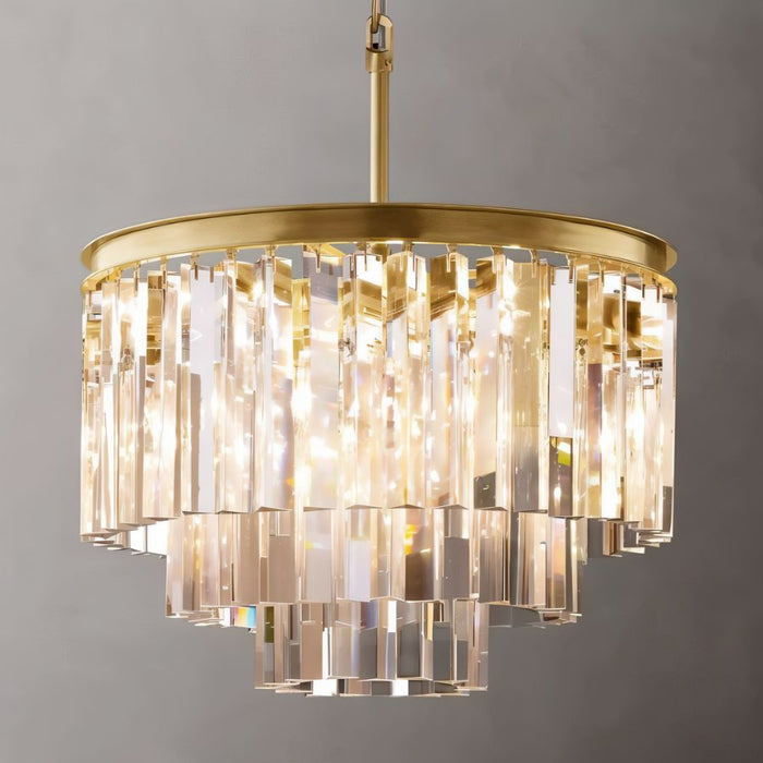 Kimasu Tiered Round Chandelier - Modern Chandeliers