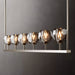 Kurst 6 Linear Glass Chandelier - Residence Supply