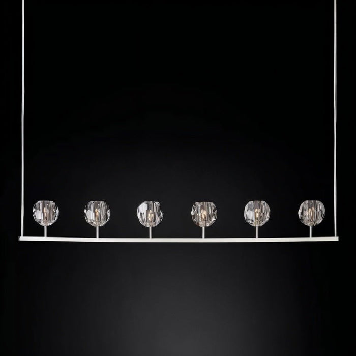 Kurst 6 Linear Glass Chandelier - Residence Supply