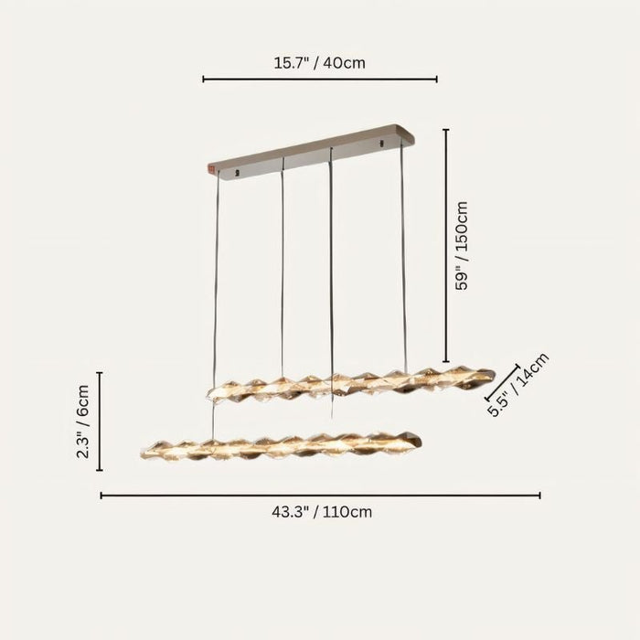 Merrill Linear Chandelier Size