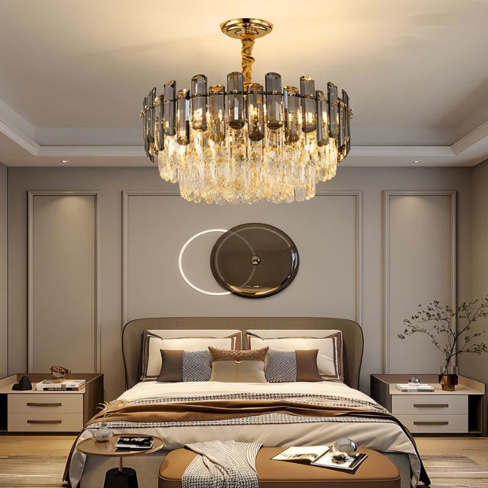 Misbah Round Chandelier - Bedroom Lighting