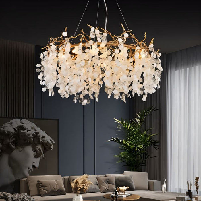 Opus Tree Branch Round Chandelier - Living Room Lights