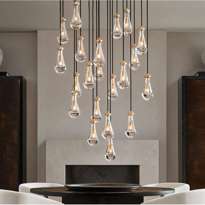 Pulcher Glass Tears Chandelier - Residence Supply