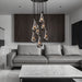 Pulcher Glass Tears Chandelier - Living Room Lighting