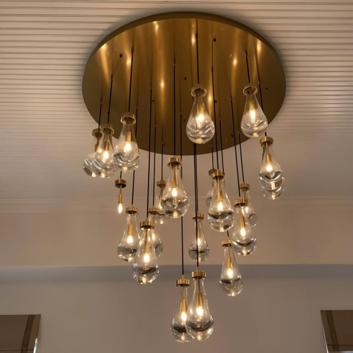 Pulcher Glass Tears Chandelier - Residence Supply