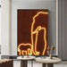 Safari Flare Illuminated Art - Modern Lighting for Living Room