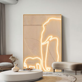 Safari Flare Illuminated Art - Modern Lighting