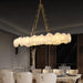 Shatkon Alabaster Chandelier - Dining Room Light Fixtures