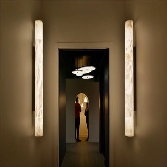 Solen Alabaster Wall Sconce - Modern Lighting for Hallway