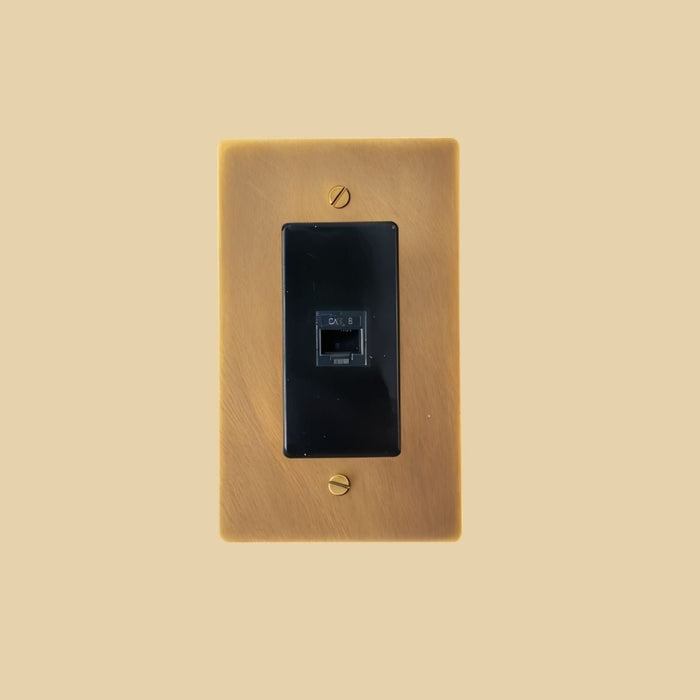 The Brass Ethernet Socket (RJ45) (1 - Gang) - Residence Supply