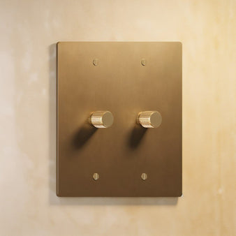 The Brass Rotary Dimmer Switch (1 to 4 Gang) - Residence Supply