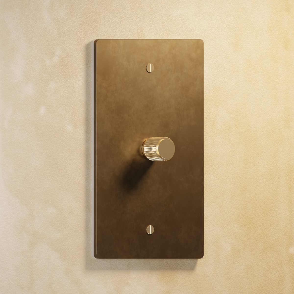 The Brass Rotary Dimmer Switch (1 to 5 Gang) - Residence Supply