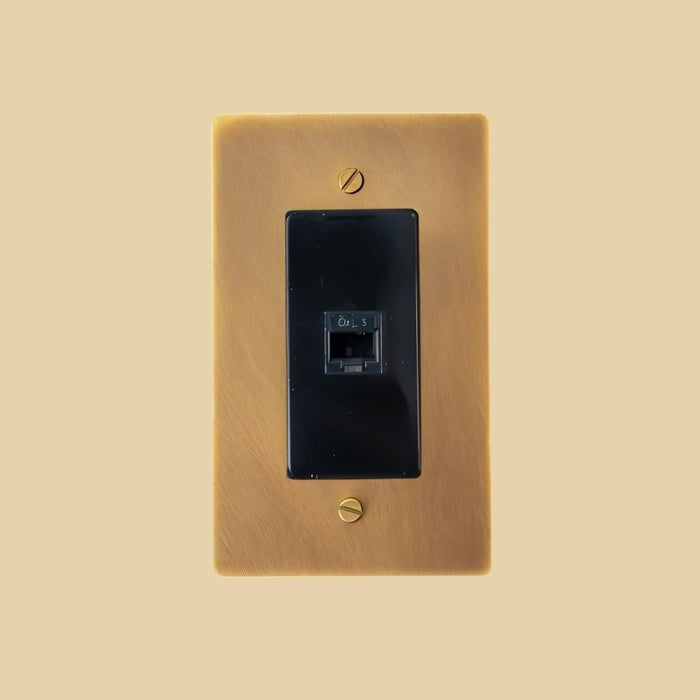 The Brass Telephone Socket (RJ11) (1 - Gang) - Residence Supply