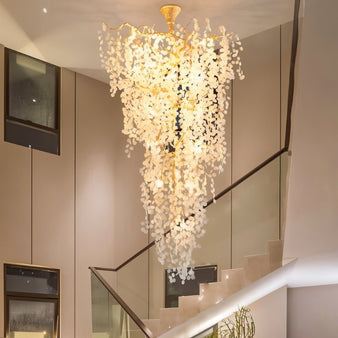 Velora Long Staircase Chandelier - Stair Lighting