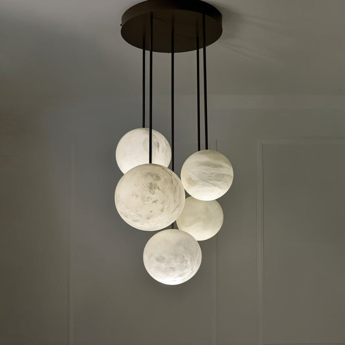 Yue Alabaster Customizeable Chandelier - Residence Supply