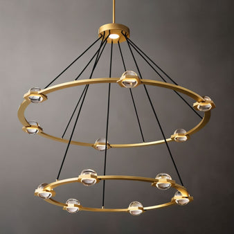 Zohar 2-Tier Round Chandelier - Modern Lighting