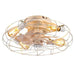 Oran Flushed Ceiling Light & Fan - Residence Supply