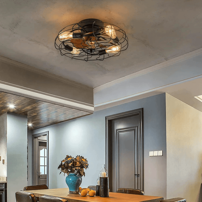 Oran Flushed Ceiling Light & Fan - Residence Supply