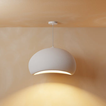 White Shibui Pendant Light