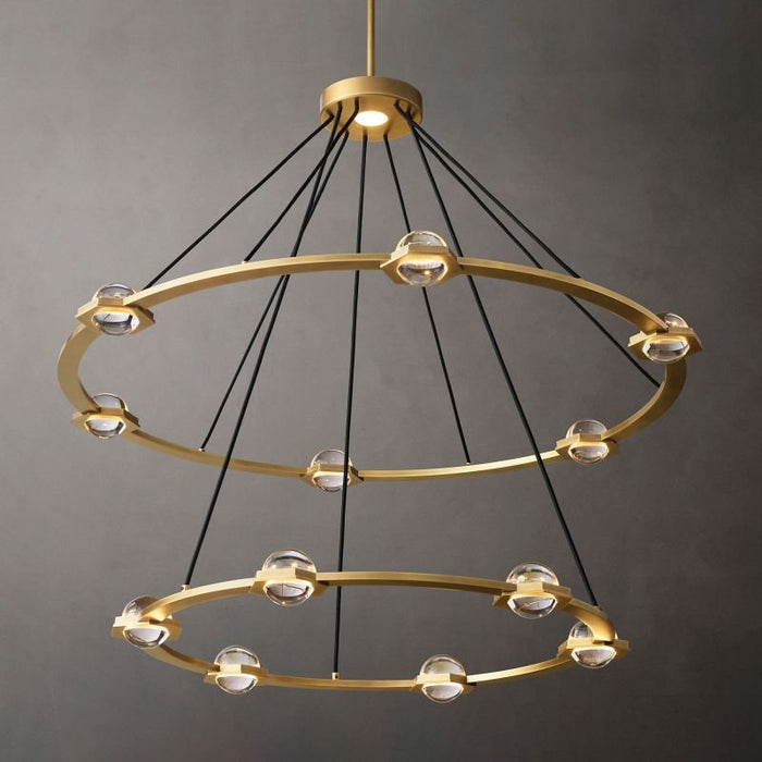 Zohar 2-Tier Round Chandelier - Open Box (New) - Residence Supply